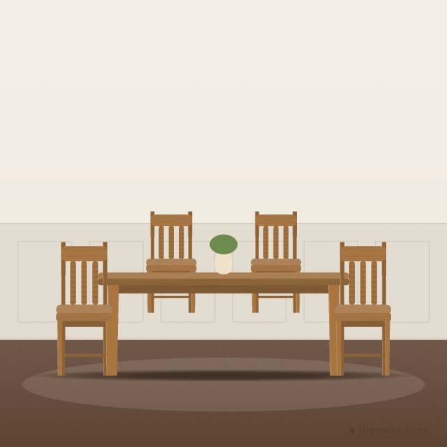 Teak Six-Seater Dining Set