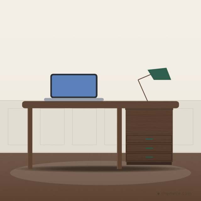 Executive Desk — Walnut